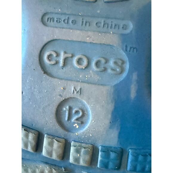 CROCS Royal Blue Water Shoes Classic Clogs Men size 12 - Picture 2 of 6